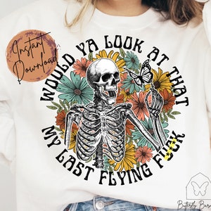 Skeleton PNG | Digital Design Download | Wildflower Png | Sublimation | Cute png | retro png | Shirt Designs |Sublimation PNG | Graphic |