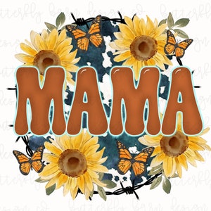 5 Files | Western Mama PNG, patches, Instant Download | Sublimation | Butterfly png, Shirt Design | PNG | Cowhide png | mama png | Cute png