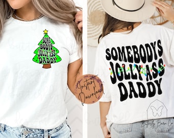 2 files, Christmas PNG | Digital Design | daddy Png | Sublimation | Cute png | retro png | Shirt Designs |Sublimation PNG | Graphic |