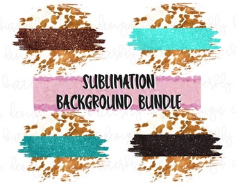 4 Archivos / Brillo, Cuero de Vaca, Fondo PNG / Círculo PNG, Descarga Digital / Sublimación / Diseño de Camisa / Leopardo / Estampado de Vaca