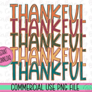 Thankful PNG | Thanksgiving PNG | Instant Download | Sublimation | Shirt Designs | Best Seller PNGs | Cute Thanksgiving  Designs | bats