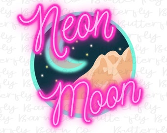 Moon PNG | Instant Download | Sublimation | Sublimation Design | Country Music | Shirt Design | Cute | Waterslide