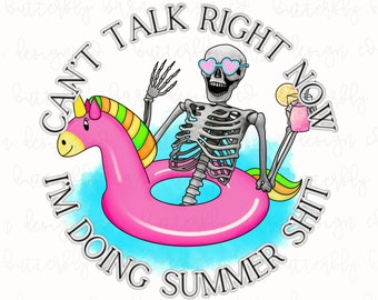 Summer PNG, Instant Download | Sublimation | skeleton png, Shirt Design | PNG | summer skeleton png | Cute png
