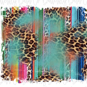 Leopard Serape PNG | Background | Digital Design Download | Sublimation | Western PNG | | Country | Distressed