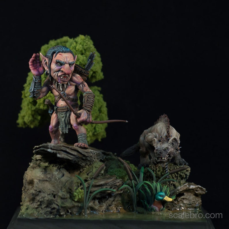 54 Mm Miniature Forest Goblins ALL Set Resin Kit Etsy