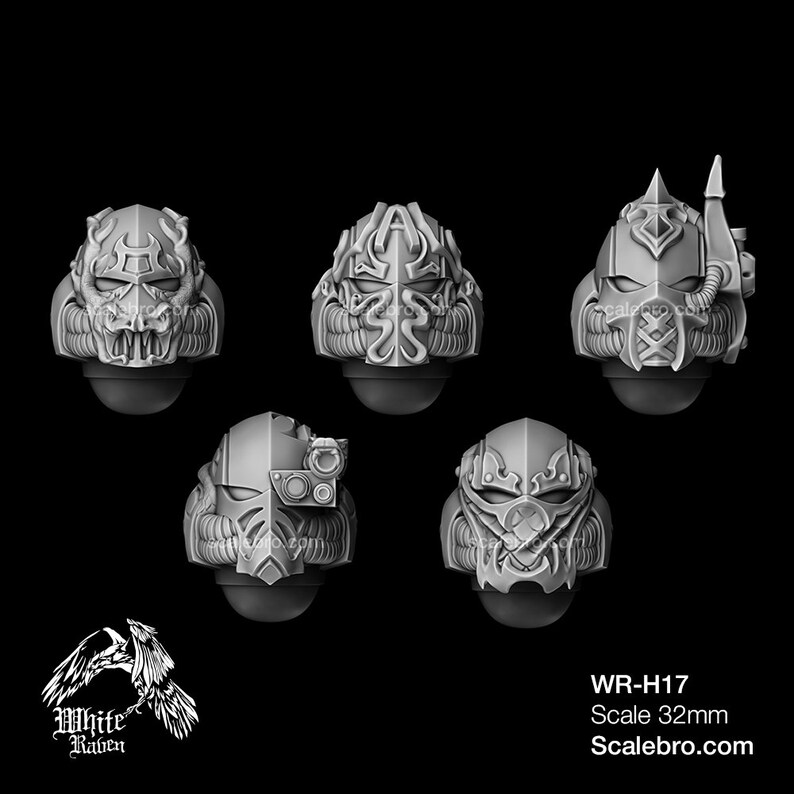 Helmets Mendax Type HYDRA 32mm by White Raven Etsy