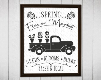 Download Flower truck svg | Etsy