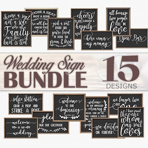 Wedding SVG Bundle.  Wedding sign design bundle.  Pick a Seat Either Side SVG.  Wedding Sign Design svg.  Wedding bundle for cricut.