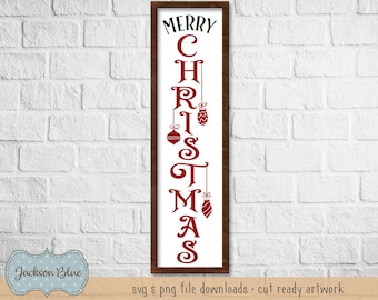 Merry Christmas svg.  Christmas svg cut file.  Rustic holiday porch sign design.  Farmhouse Christmas clipart.  Rustic christmas svg.