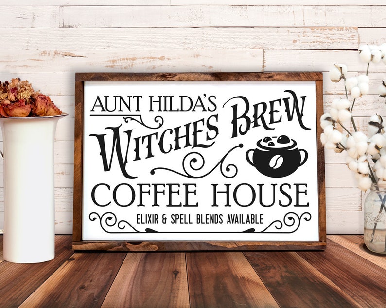 Download Witches brew coffee house SVG download. Halloween sign ...