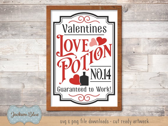 Download Valentines Love Potion Svg Cut File Rustic Valentines Day Etsy