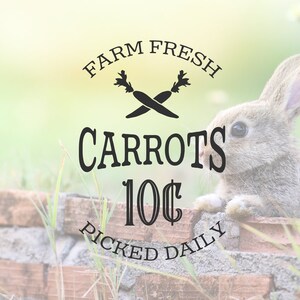 Farm Fresh Carrots Svg Cut File. Carrot Patch Svg. Rustic Easter Sign ...