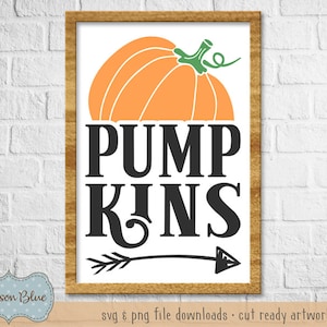 Pumpkin Patch SVG download.  Fall decor svg.  Autumn svg file.  Rustic fall clipart.  Thanksgiving svg cut file.  Farmhouse pumpins svg.