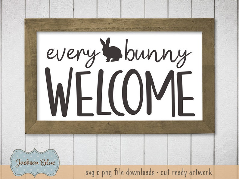 Download Every Bunny Welcome svg. Happy Easter svg Clipart. Rustic ...
