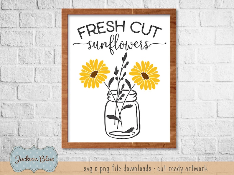 Download Fresh Cut Sunflowers SVG download. Fall decor sign design ...