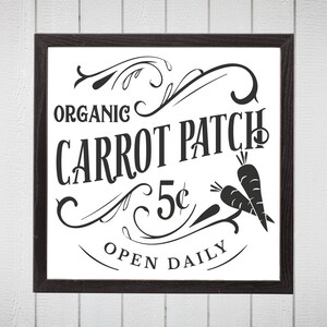 Easter Carrot Patch svg.  Spring Time svg Clip Art.  Rustic Easter Sign Design Clipart.  Carrot Farm SVG.  Instant Download svg & png.
