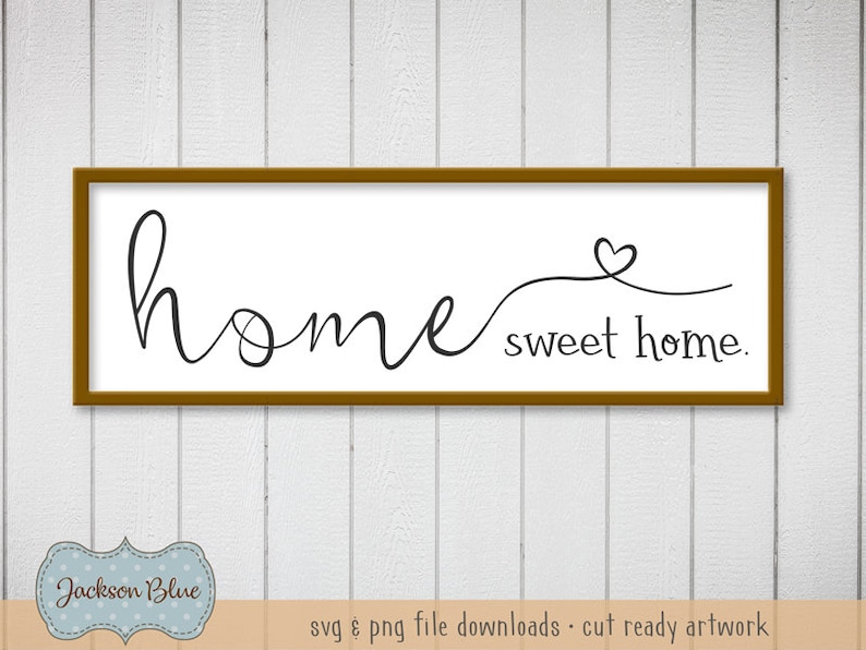 Download Home Sweet Home svg cut file. Farmhouse Decor svg file. | Etsy