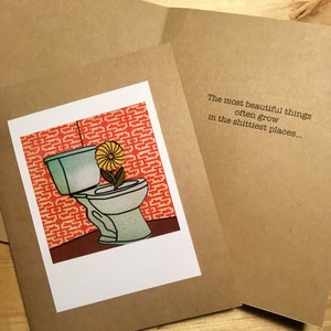 Handgemaakte aanmoediging wenskaart