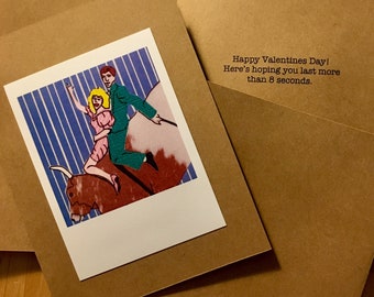 Funny Valentine Handmade Greeting Card