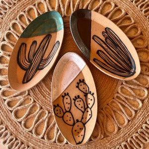 Desert Flora Ceramic Trinket Dishes