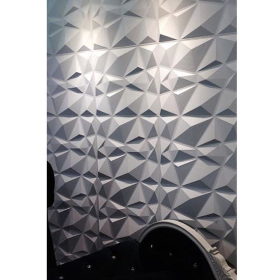 Fácil de despegar y pegar, pegar, panel de pared decorativo con textura de  plástico duradero en 3D, diseño de ondas sin huecos. 12 paneles. 32 pies