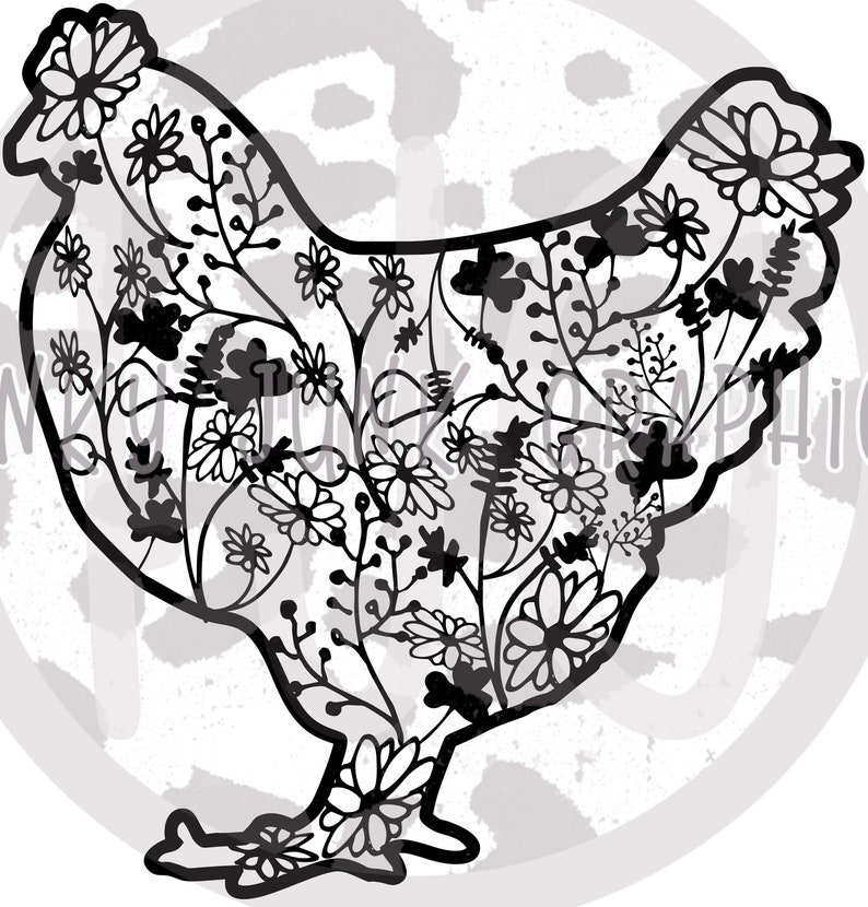 Download Mandala Art Svg Files Chicken Svg Svg For Vinyl Chicken Svg Floral Print Clip Art Art Collectibles