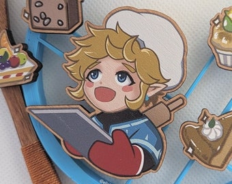 Cooking with Link - Wood Pin Set