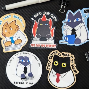 Collection d'autocollants OfficeCats