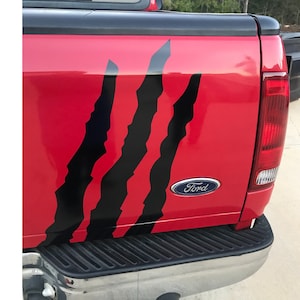 Claw Mark Decal ~ Claw Decals ~ Ripped Claw Stickers ~ Claw Car Decal ~