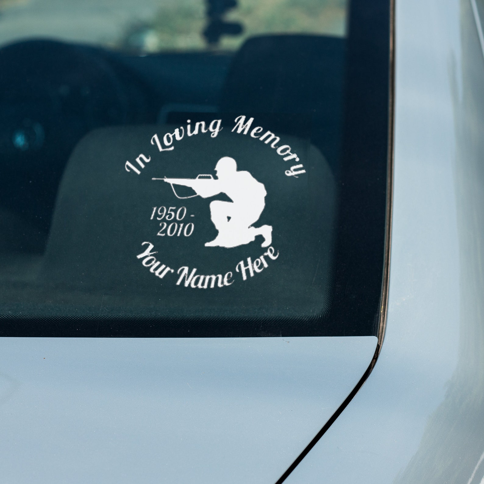 Personalized in Memory Decal Custom in Memory Car Decal Etsy