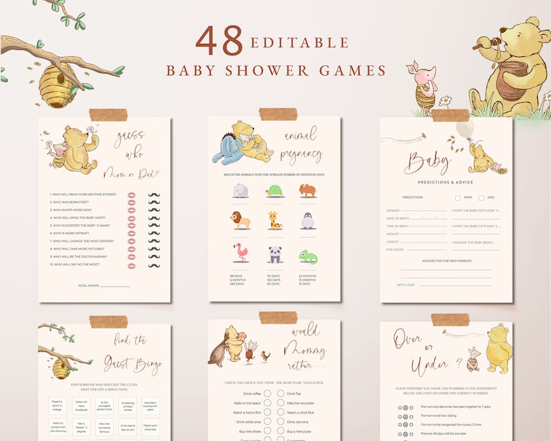 Winnie The Pooh Baby Shower Games Bundle 48 Baby Shower Games Winnie winnie-the-pooh-baby-shower-games-bundle-48-baby-shower-games-winnie