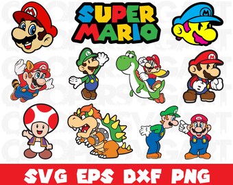 Download Mario svg | Etsy