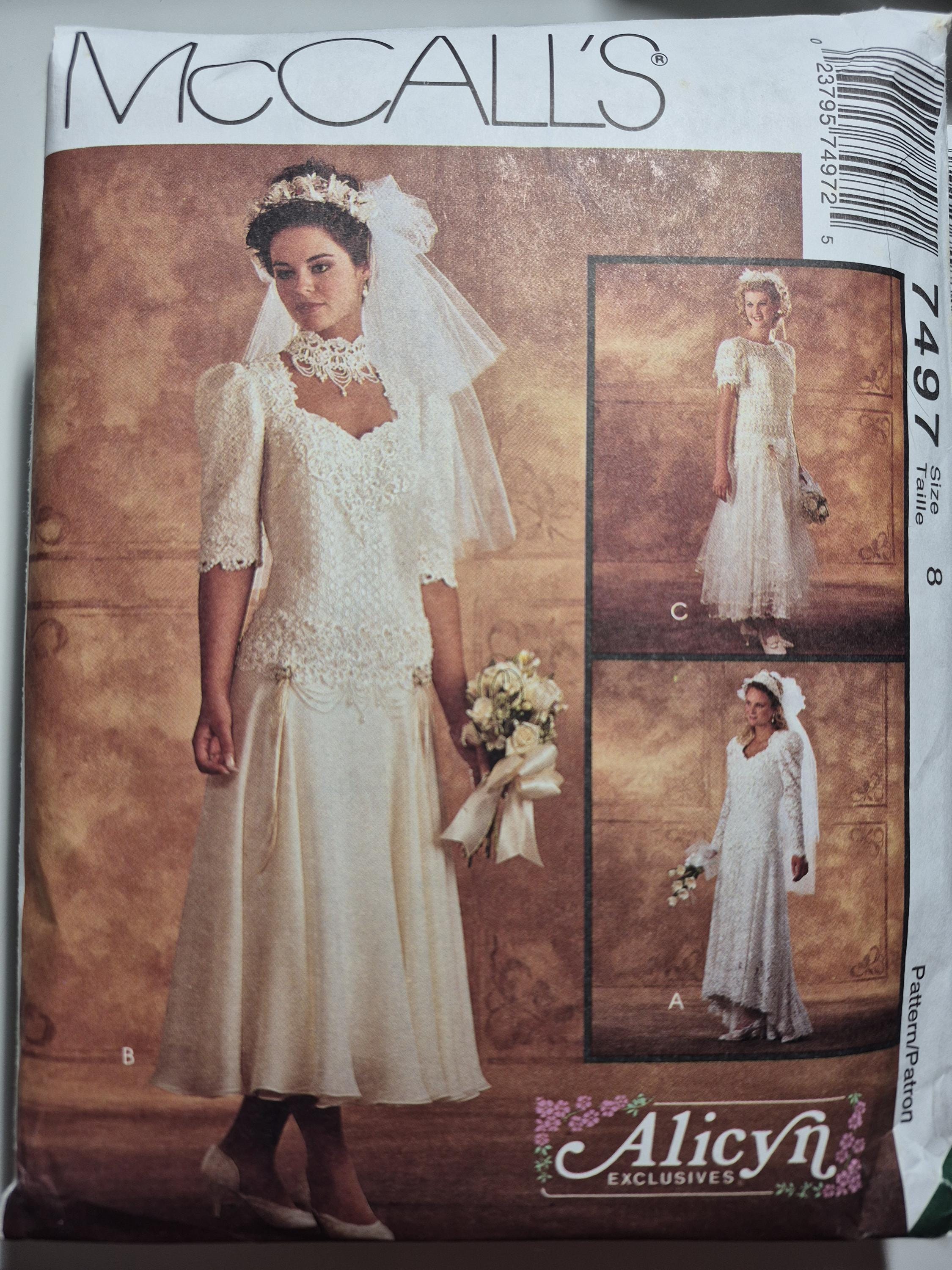 Vintage Drop Waist Wedding Gown - Etsy