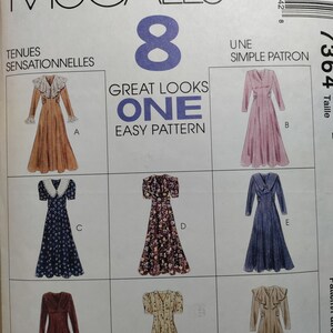 Mccall's 7364 Princess Seamed, Fit and Flare Dress in 2 Lengths With Collar and Sleeve Variations, Pick Your Size, All Uncut and FF. C.1994 - Etsy Mccall's 7364 Princess Seamed, Fit and Flare Dress in 2 Lengths With Collar and Sleeve Variations, Pick Your Size, All Uncut and FF. C.1994 - Etsy