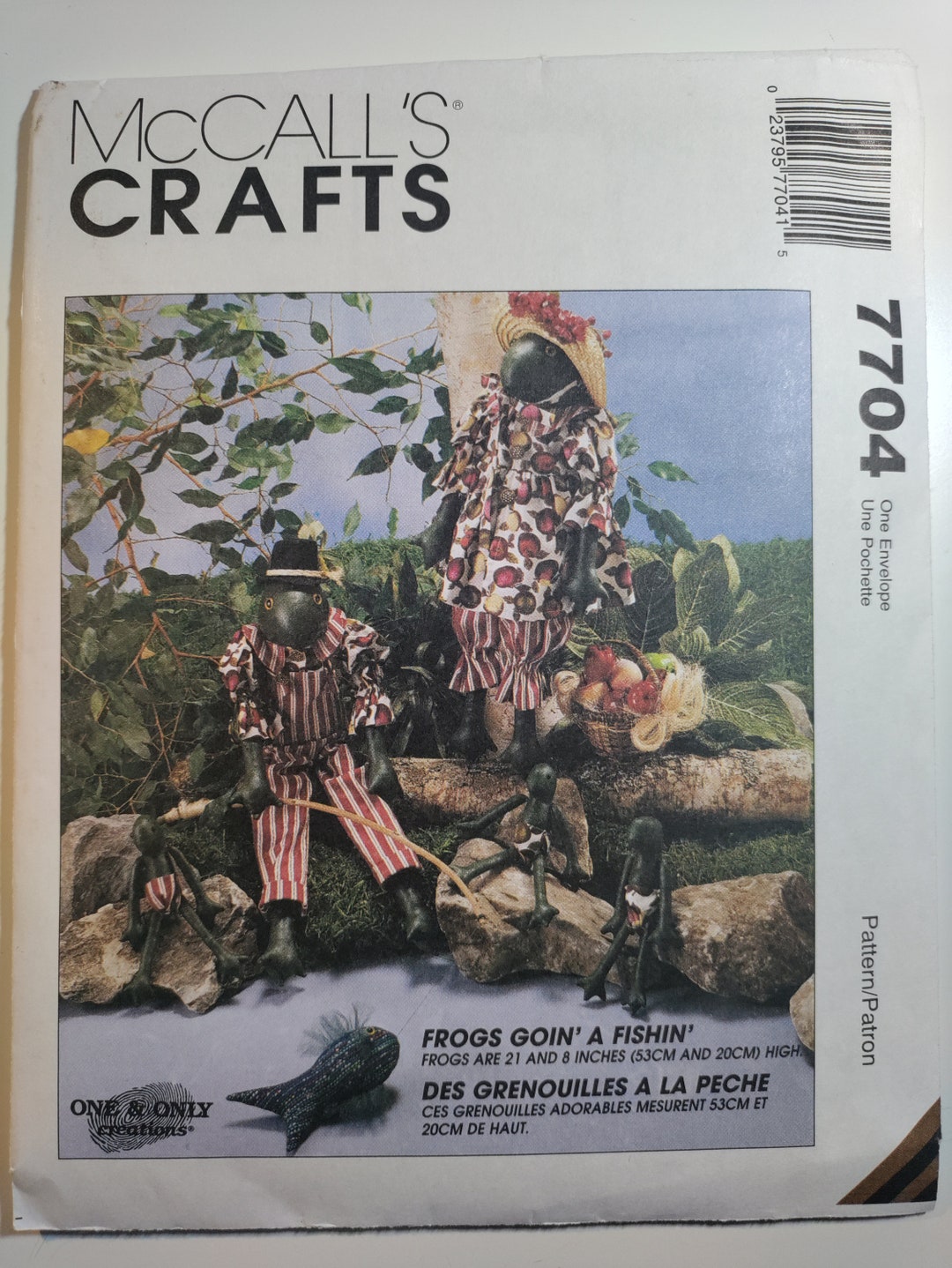 Mccall's 7704 Frogs and Fish Craft Pattern One and Only Creations ...