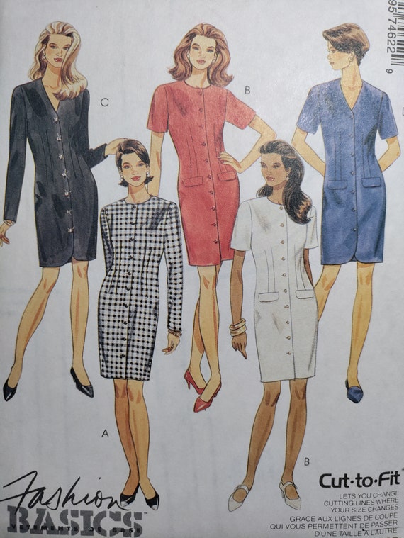 Mccall's 7462 Fitted, Front Button Dress, Pick Your Size, All Uncut and  Factory Folded, Please See Description - Etsy