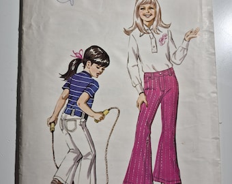 Kwik Sew 414 girls jeans, sizes 4,6,8, uncut and factory folded, see description and photos, vintage