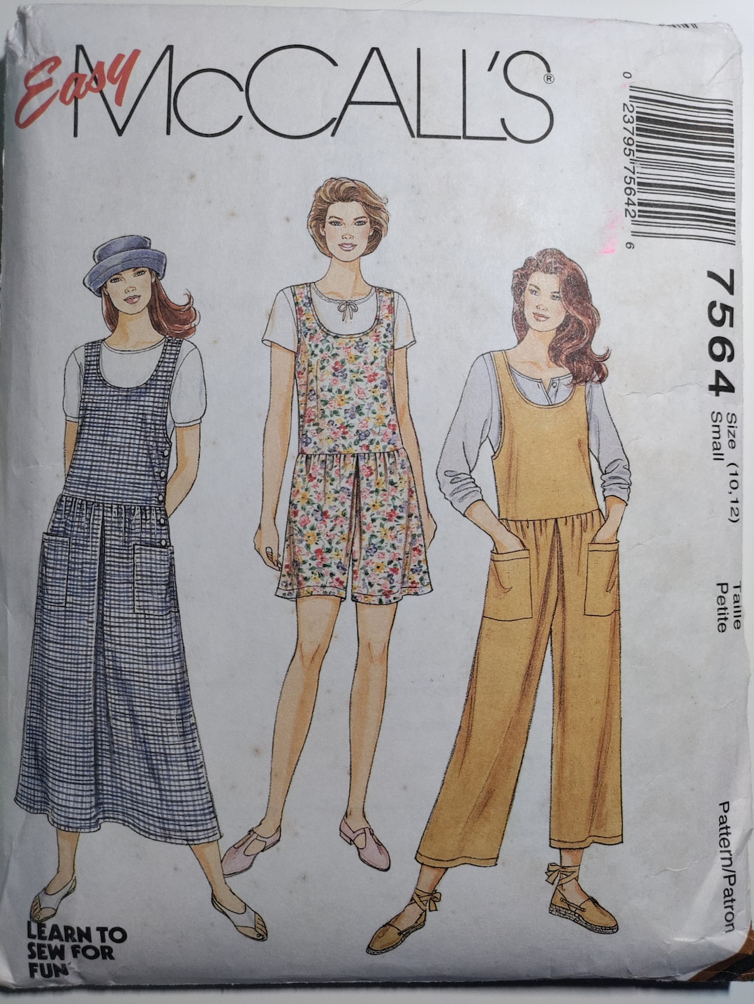 Mccall's 7564 Jumper, Jumpsuit or Romper, Pick Your Size, Uncut and ...