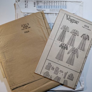 Vogue 2313 Basic Design Dress, Sizes 14,16,18 Uncut and Factory Folded ...