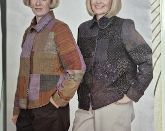 A Little More Effect 0520 Country Nites patchwork jacket, sizes 8-24 bust 38-48, uncut and factory folded, see description and photos C.1998