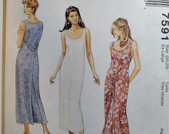 McCall's 7591 wrap dress, pick your size, all uncut and factory folded, please read description for additional details