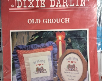 Dixie Darlin' , Welcome with verse Kit, design by Cindy Smelcer, pillow ans frame not included, unopened, see description and photos