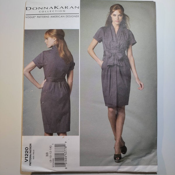 Vogue V1220 Donna Karan Collection dress, pick your size, uncut and factory folded, please read description for additional details