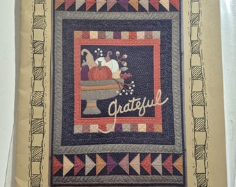 Cottage Creek Quilts, Grateful CCQ170, Inspiration series by Pam Puyleart, finished size 24"x38" see description and photos