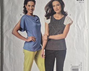 Stitch n save by McCall's 9119 close fitting tops, sizes Xsm-Xxl, uncut and factory folded, see description and photos c.2015
