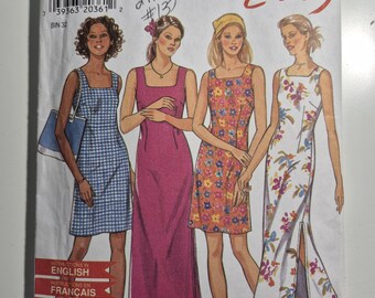 New Look 6630 easy dress variations, sizes 6-16,  uncut and factory folded, see description and photos