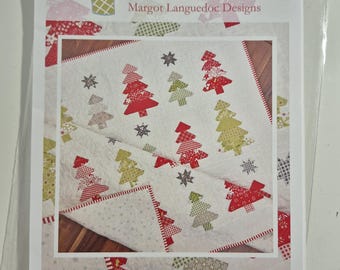 The Pattern Basket, 'Tis the Season, quilt pattern by Margot Languedoc Designs, finished size 56.5x57.5", see description and photos C.2020
