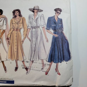 Vogue 2313 Basic Design Dress, Sizes 14,16,18 Uncut and Factory Folded ...