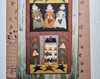 Meme's Quilts, Home Sweet Home, Mq#257, finished size 24"x45", see description and photos C.2001
