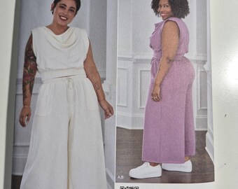 Simplicity 9929 MimiG womens lounge set, sizes 1x-5x, uncut and factory folded, see description and photos C.2024
